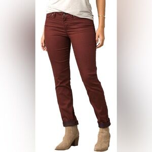Prana Women's Jeans in Rich Burgundy